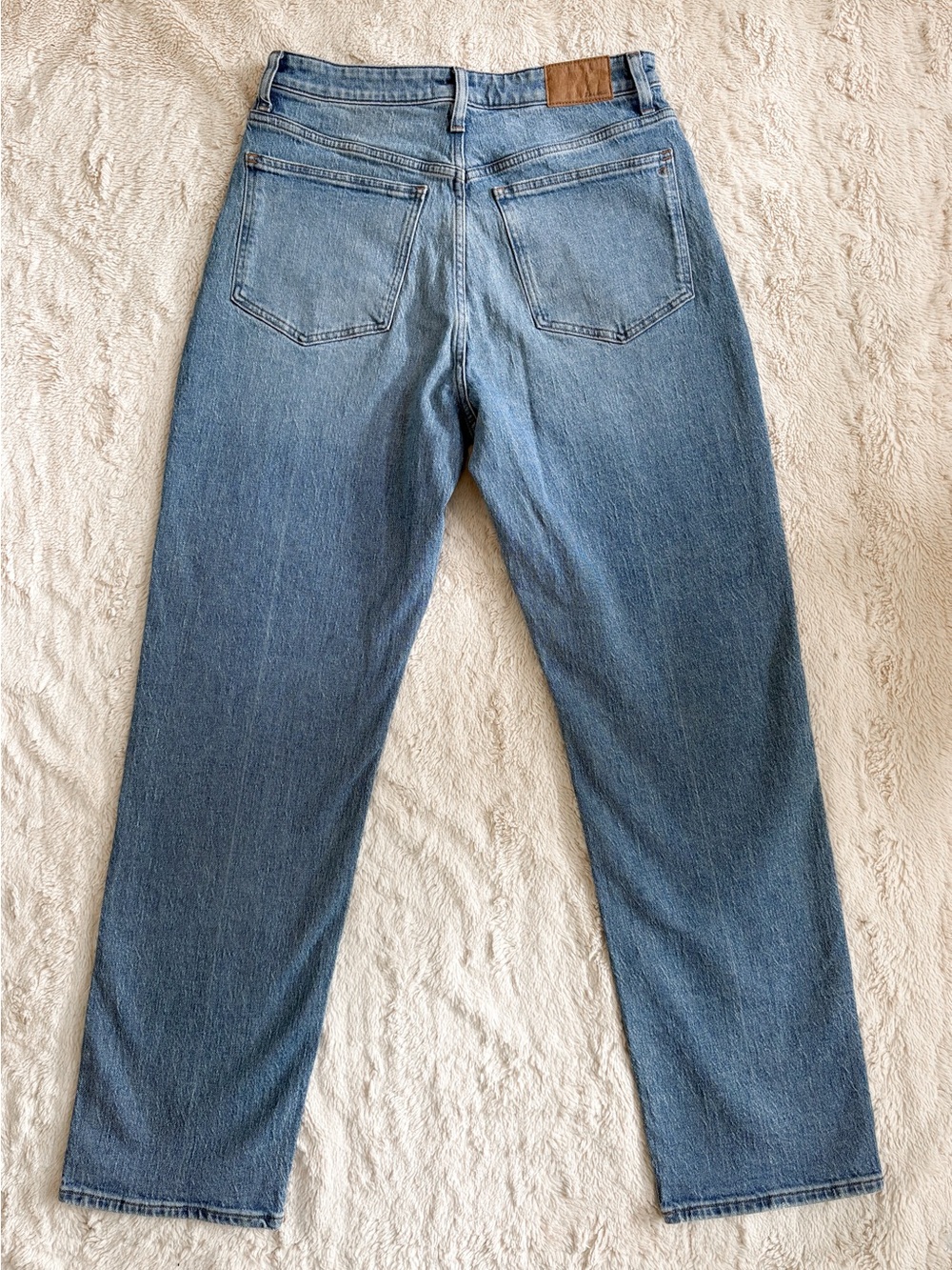 Madewell Curvy 90s Straight Jeans 30T High Rise Tall Light Wash Denim - Picture 6 of 8